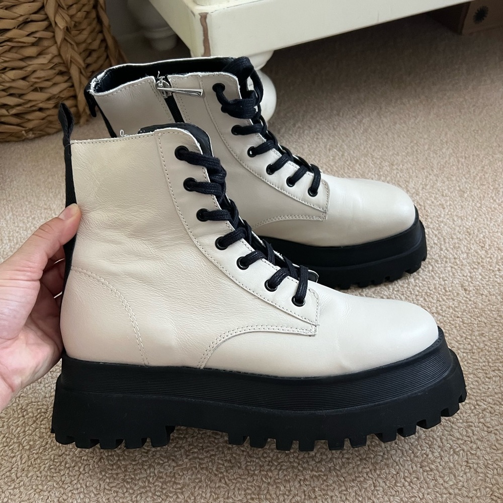 Zara leather boots